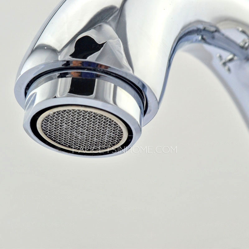 Rustic Cross Handles Bathroom Sink Faucets 