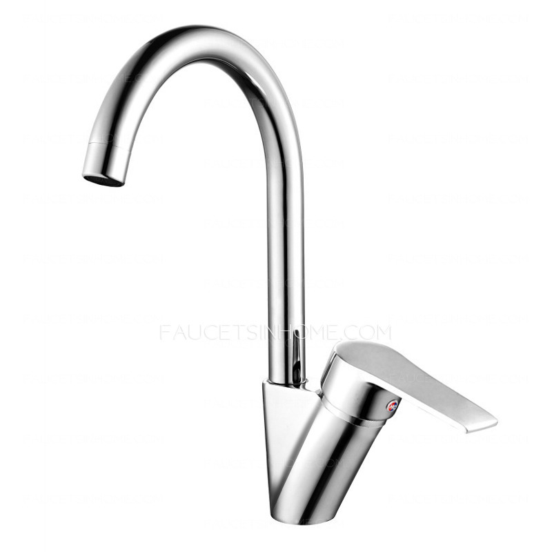Modern Chrome Finish Kitchen Sink Faucets 