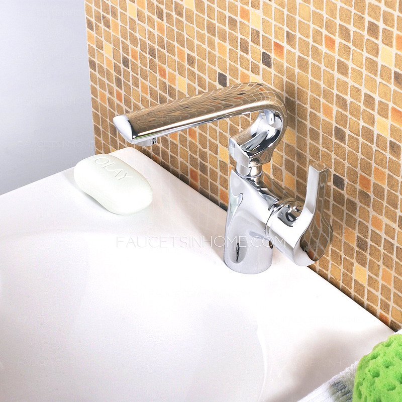 Brass Bath Faucets Silver Chrome Finish For Home 