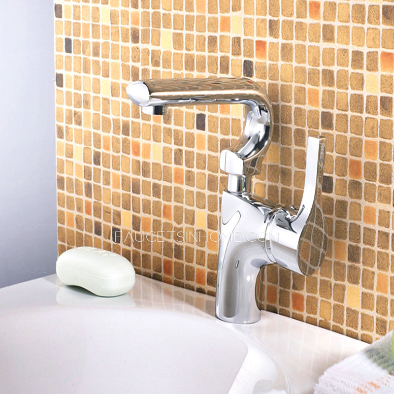 Brass Bath Faucets Silver Chrome Finish For Home 
