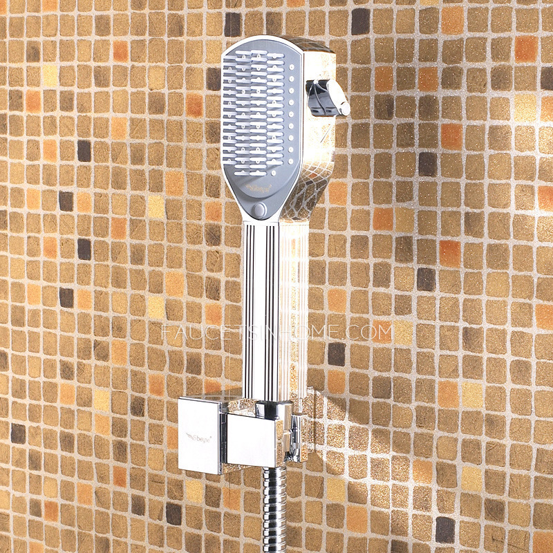 Comb Style ABS Hand Held Shower Silver Color 