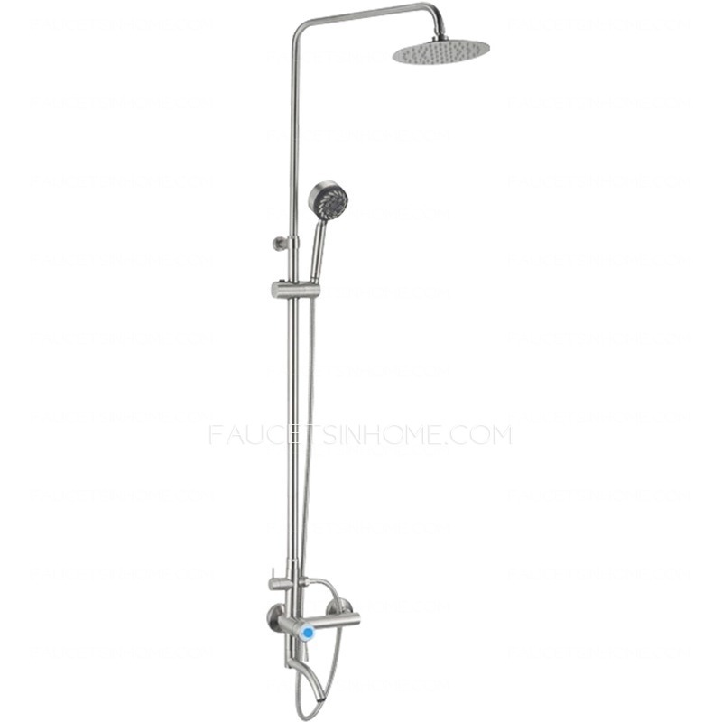 Stainless Steel With Spout System Shower Faucets