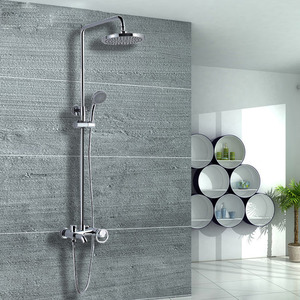 Brass Bathroom Shower Faucets System With Spout