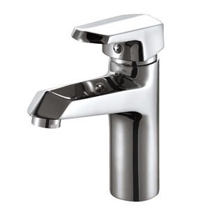 Shiny Electroplated Single Lever Bathroom Faucets