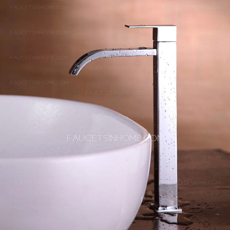 Square Shape Only Cold Bathroom Faucets Wholesale