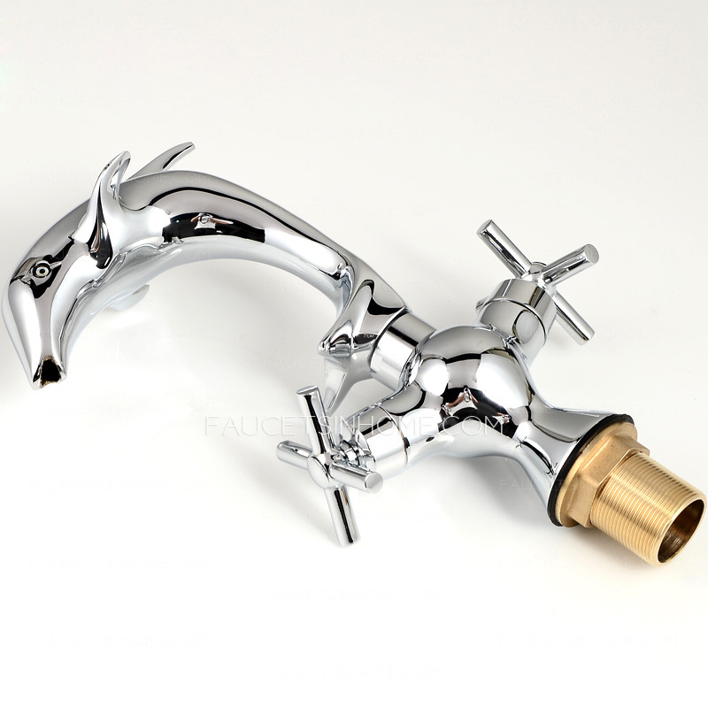 Designer Dolphin Bathroom Faucets Sale Chrome 