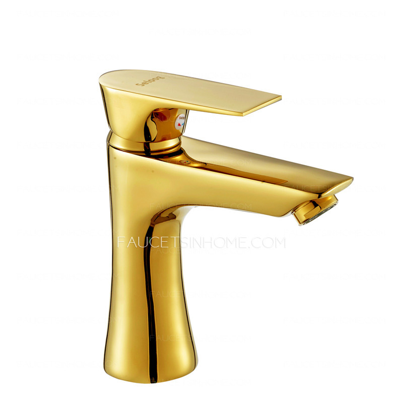 Antique Gold Faucets Polished Brass Finish Bathroom 