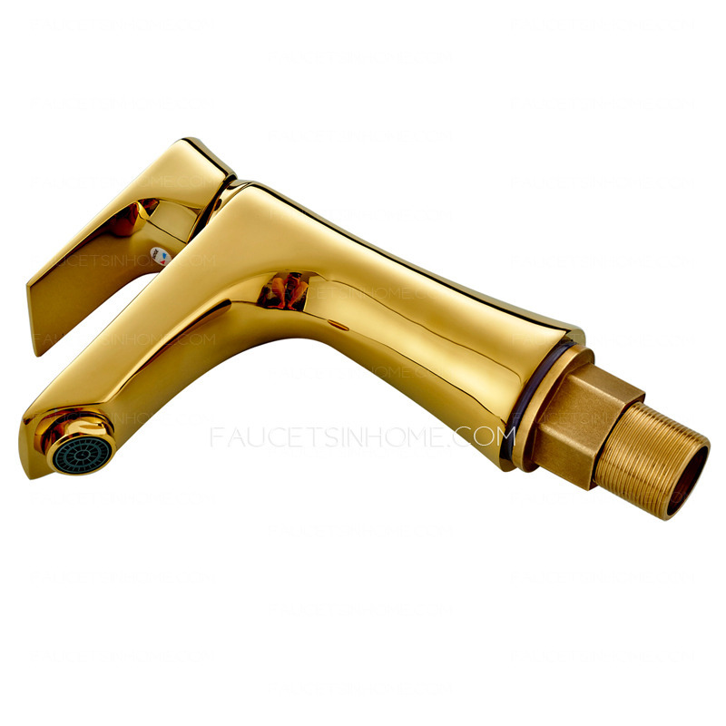 Antique Gold Faucets Polished Brass Finish Bathroom 