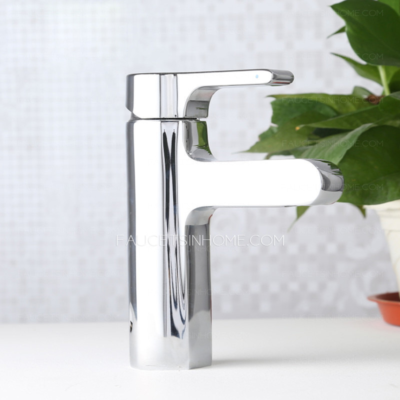 Small Faucet Electroplated Finish Single Handle 