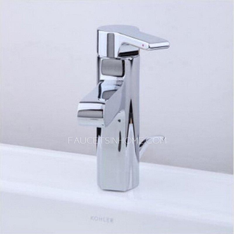 Small Faucet Electroplated Finish Single Handle 