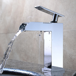 Designed Waterfall Faucets For Bathroom Sinks