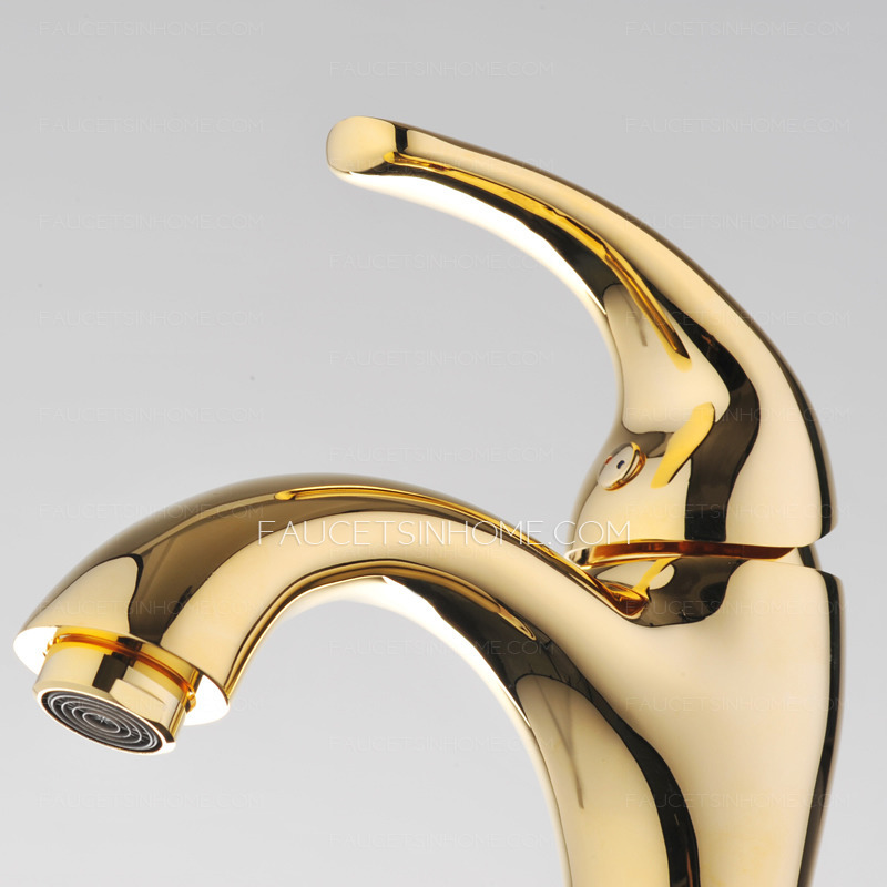 Define Faucet Polished Brass Finish For Bathroom 