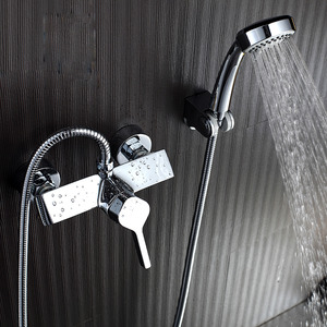 Silver Bathtub Shower Faucets Fashion Designer 