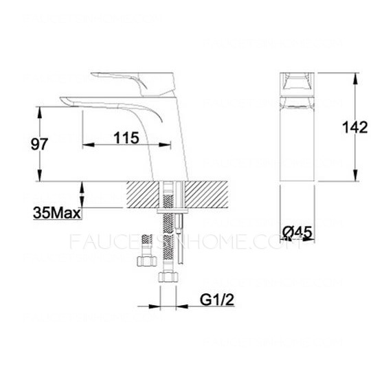 Elegant White Faucet Types Bathroom Brass Faucet 