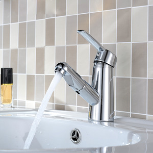 Pulldown Kitchen Faucet Hot Cold Rotatable 