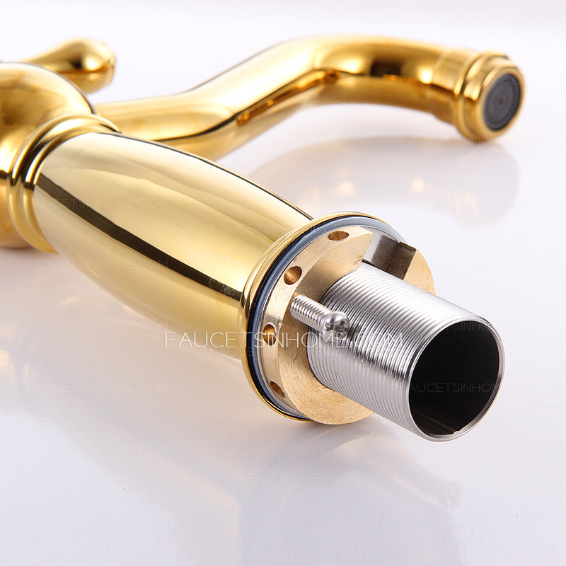 European Golden Polished Finish Retro Faucets 