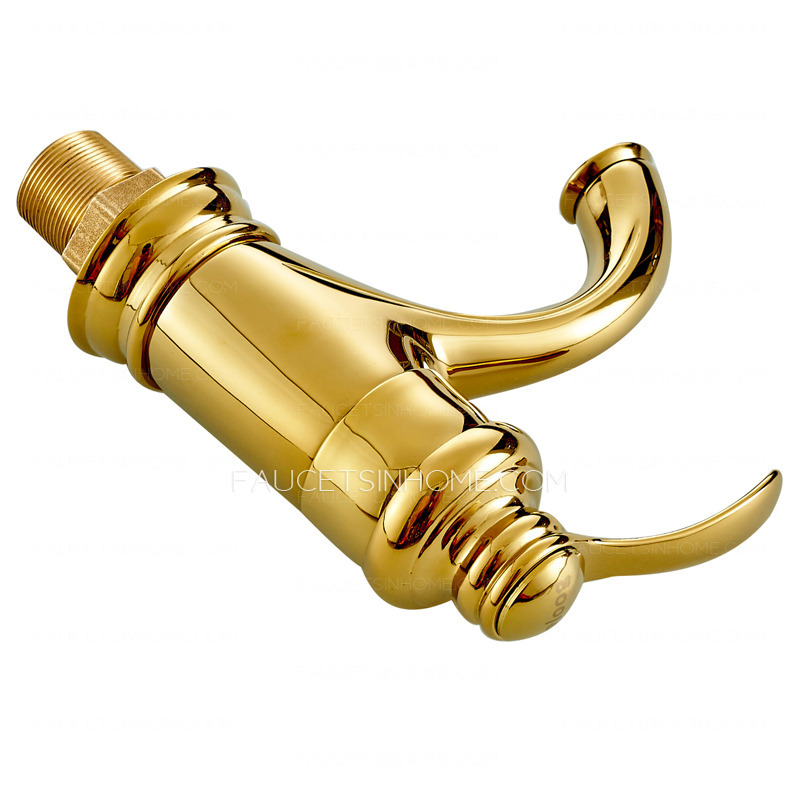 Shiny Central Brass Faucet Polished Brass Finish
