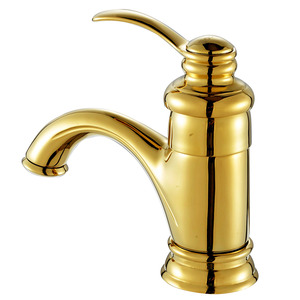 Shiny Central Brass Faucet Polished Brass Finish