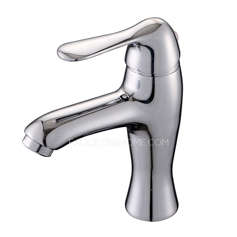 Silver Electroplated Finish Types Of Bathroom Faucets 