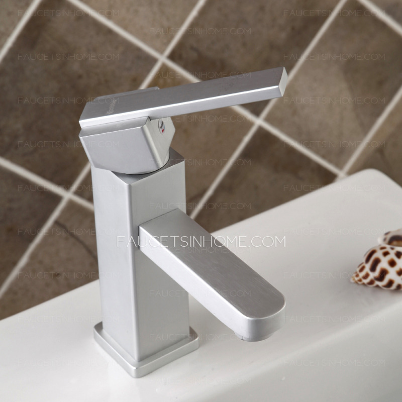 Aluminum Bathroom Sink Faucet Replacement Hot Cold 