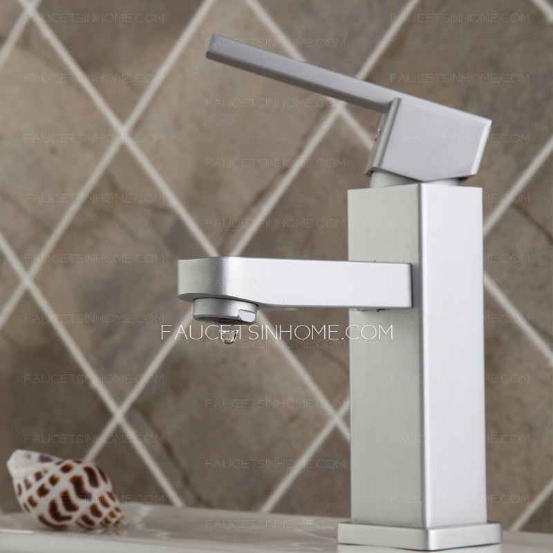 Aluminum Bathroom Sink Faucet Replacement Hot Cold 