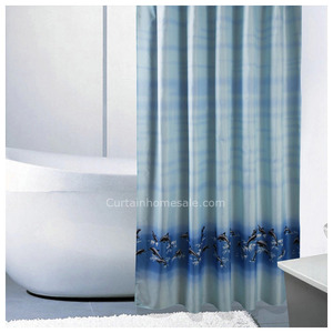 Fancy Baby Blue Animal Bathroom Unique Shower Curtain