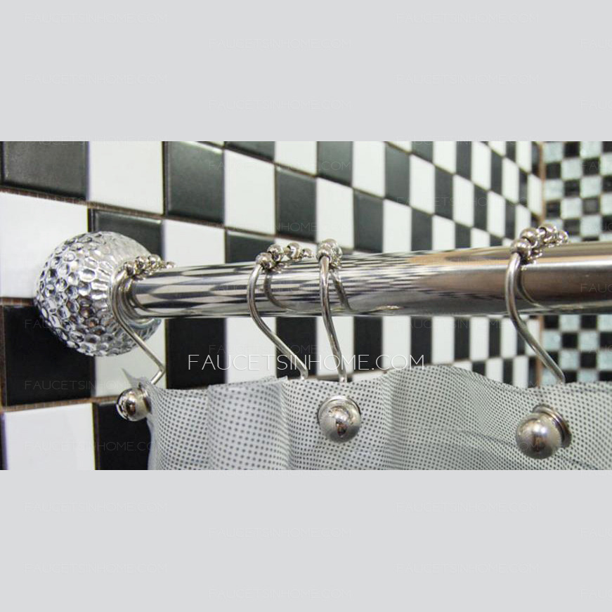 Modern 47.2-78.7 Inch Flexible Silver Shower Curtain Rod