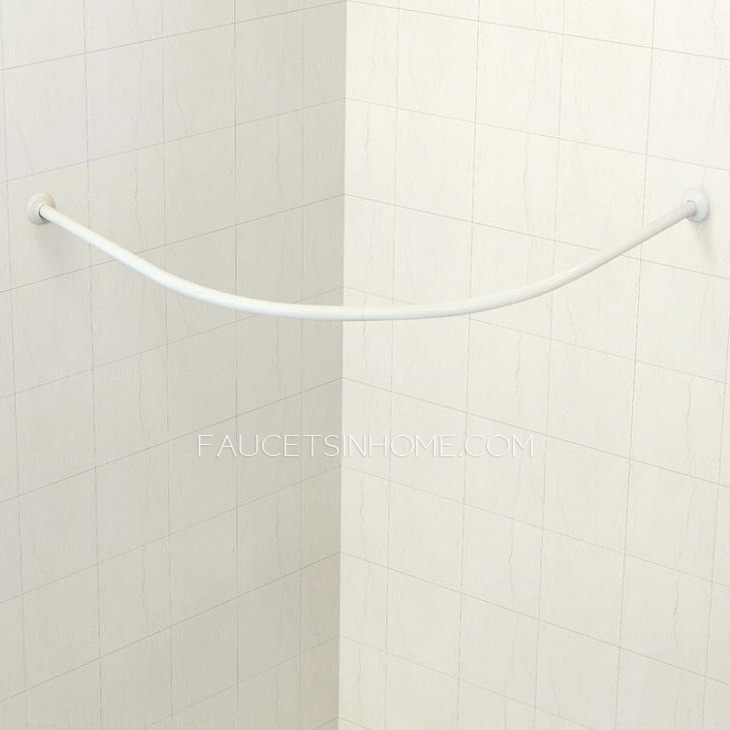 Best U Shaped White 35.4*35.4 Inch Shower Curtain Rods