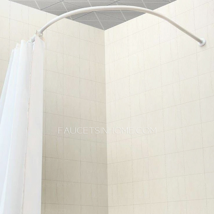 Best U Shaped White 35.4*35.4 Inch Shower Curtain Rods