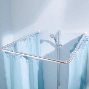 Best Flexible ABS Corner Alloy Shower Curtain Rod