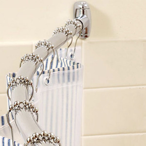 Thicken Stainless Steel 41-72.8 Inch Flexible Shower Curtain Rod