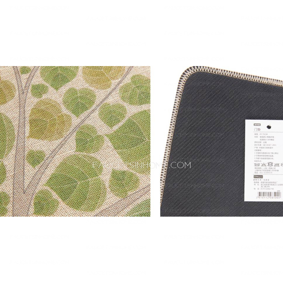 Rustic Tree Pattern 17.7*29.5 Inch Polyester Bath Mat