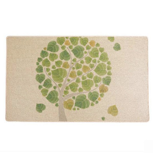 Rustic Tree Pattern 17.7*29.5 Inch Polyester Bath Mat