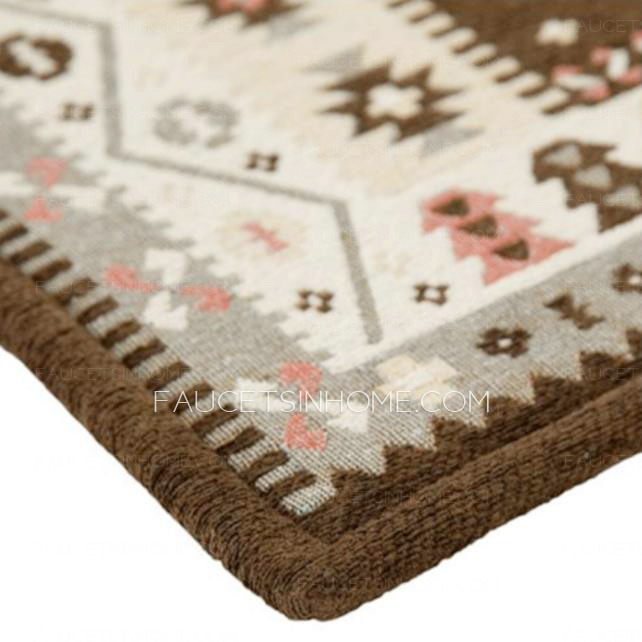 Traditional Jacquard 23.6*43.3 Inch Polyester Bathroom Rug