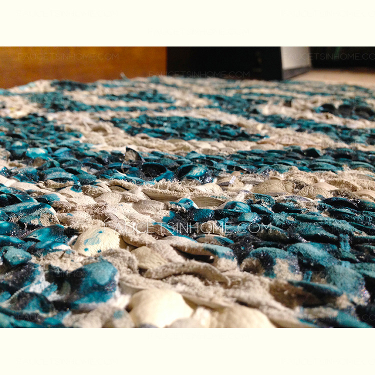 Vintage 20*31.5 Inch Turquoise Antiskid Bathroom Rug