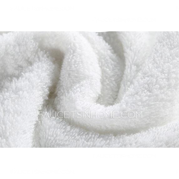 Pure Cotton Embroidery White 59*30 Inch Bathroom Towel One Piece