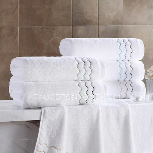 Thick Embroidery 53*28 Inch Pure Cotton Bath Towel One Piece