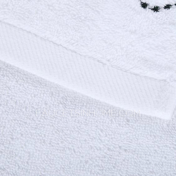 Thick Embroidery 53*28 Inch Pure Cotton Bath Towel One Piece