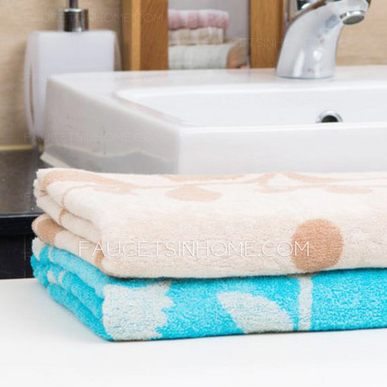 Comfortable Leaf Pattern Cotton 55*28 Inch Bath Towel
