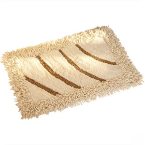 Modern Beige 23.6*15.7 Inch Cotton Bathroom Rug