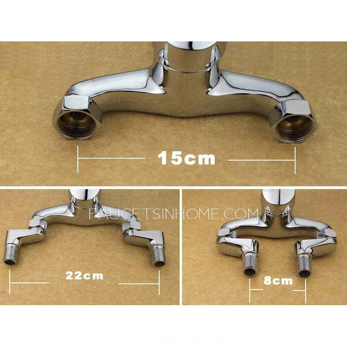 Chrome Brass Eccentric Screw Plus Size Adapter Shower Faucet Lengthen