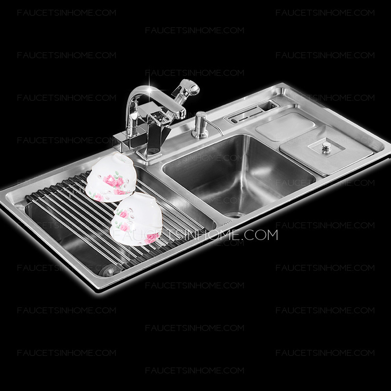 Best Double Sinks Stainless Steel Nickel Brushed Kitchen Sinks With Faucet