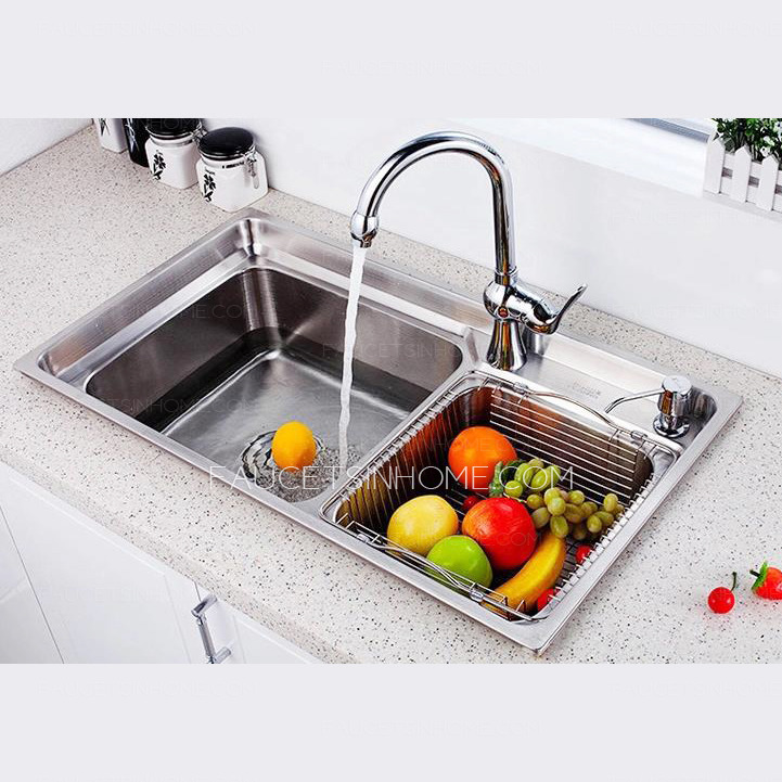 Best Nickel Brushed Stainless Steel Kitchen Sinks Double Sinks With Faucets