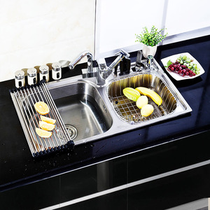 Best Kitchen Sinks Nickel Brushed Stainless Steel With Pullout Spray Faucet