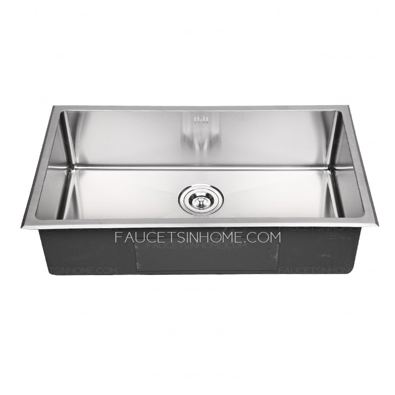 Large Capacity Stainless Steel Single Sink Kitchen Sinks With Faucet