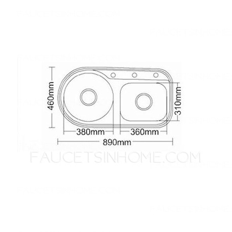 Large Capacity Double Sinks Stainless Steel Kitchen Sinks