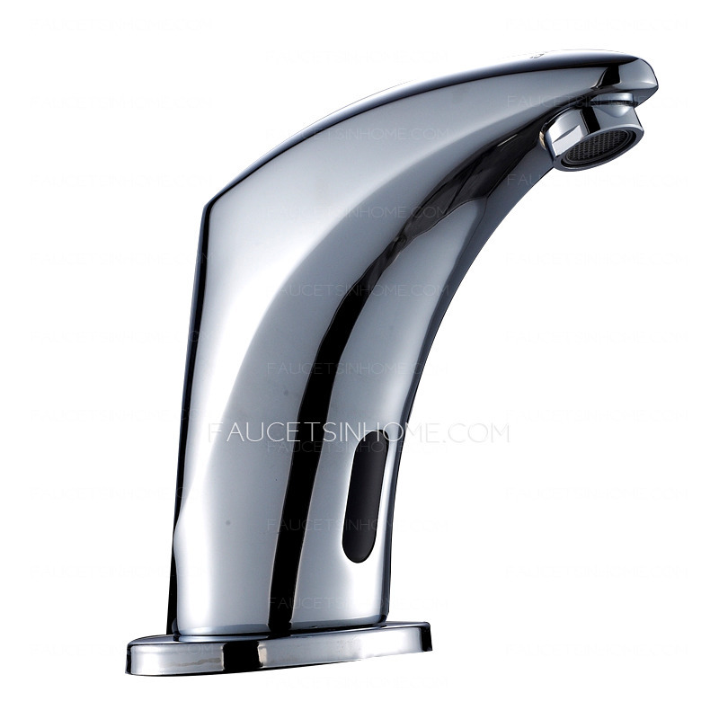 Modern Touch/Touchless Electroplated Brass Vessel Mount Bathroom Sink Faucet