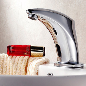 Modern Touch/Touchless Electroplated Brass Vessel Mount Bathroom Sink Faucet