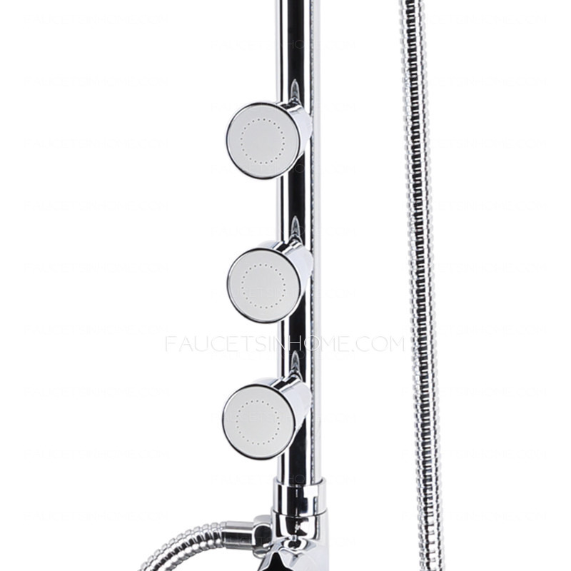 Modern Blue Top Shower Head Painting Chrome Types Of Shower Faucets