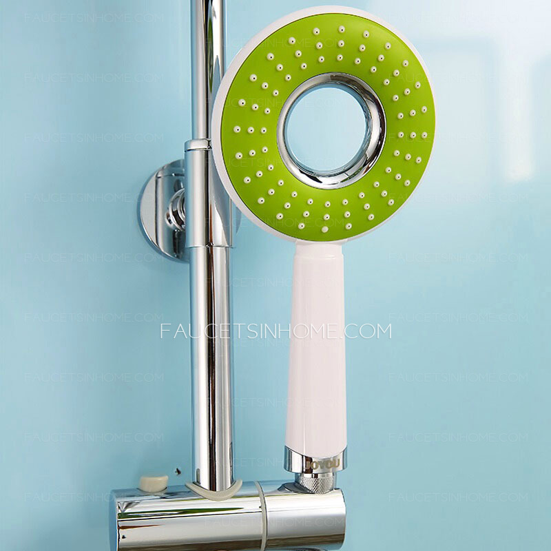 Best Green Top Shower Head Chrome Brass Shower Fixtures